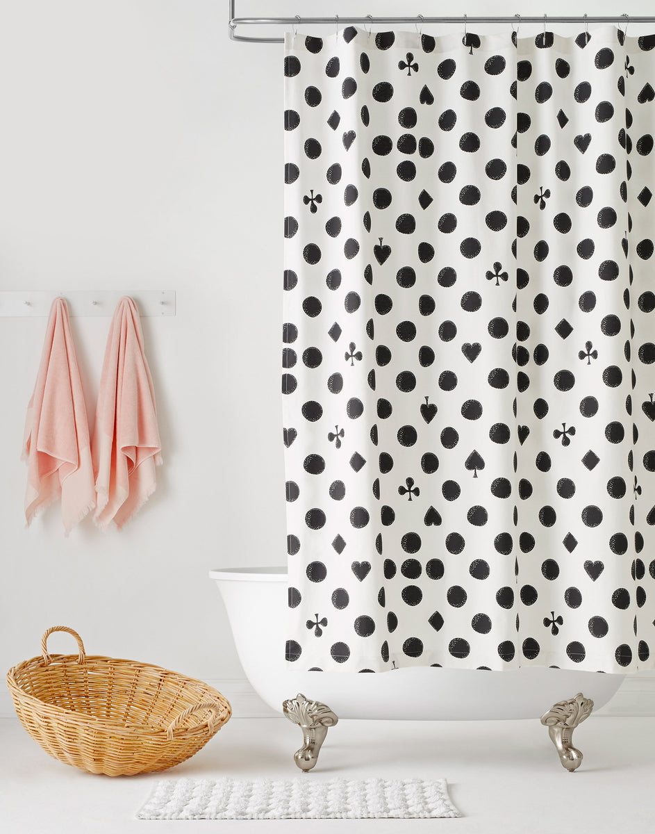 Cards Shower Curtain | Hygge & West
