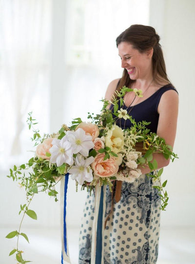 Pattern Players: Jill Rizzo of Studio Choo Designs Floral Arrangements Inspired by H&W Wallpapers
