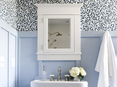 Ideas and Inspiration: Wallpaper + Painted Trim = The Perfect Finishing Touch