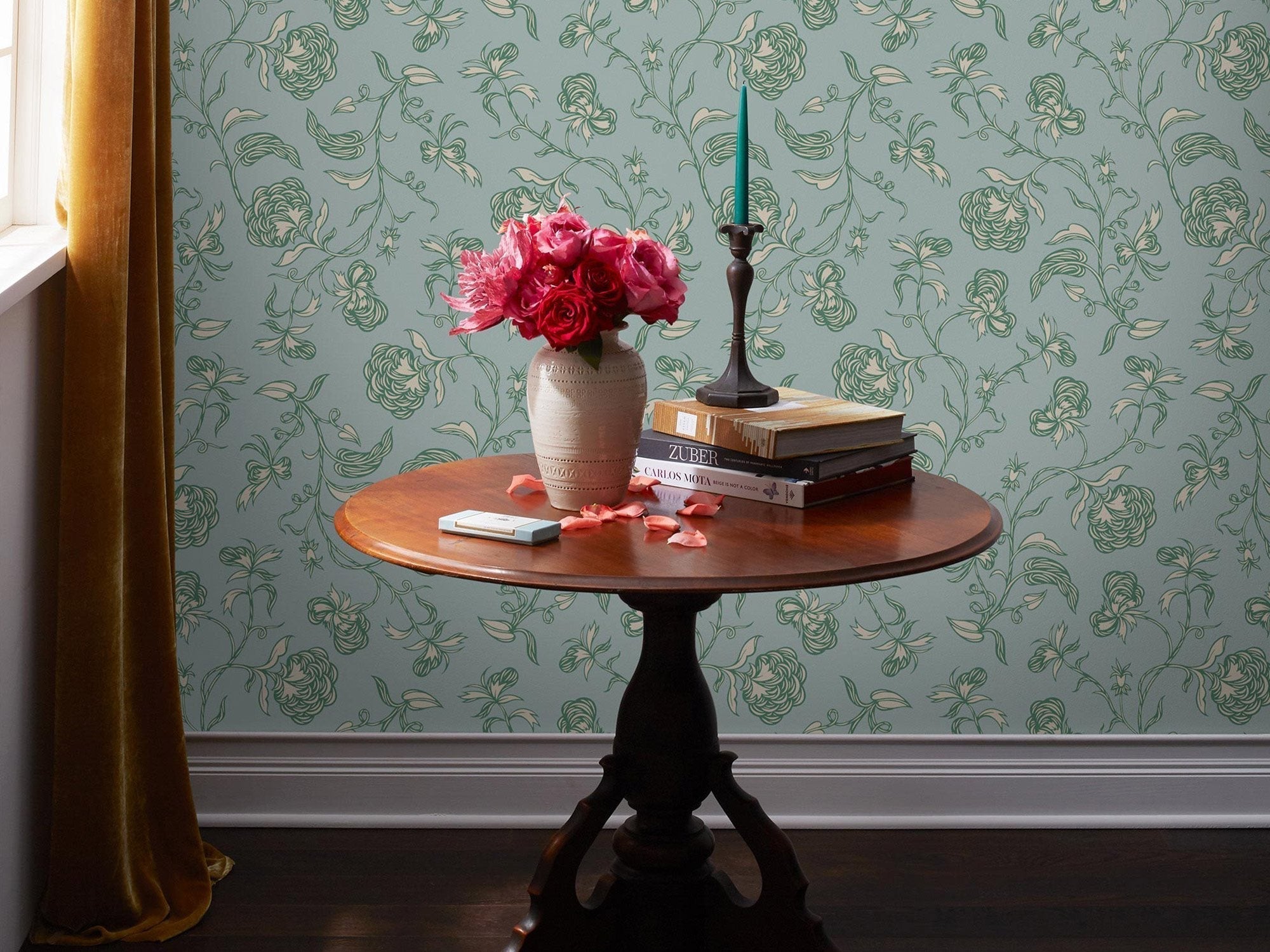 Trellis (Mist) Walllpaper | Patch NYC