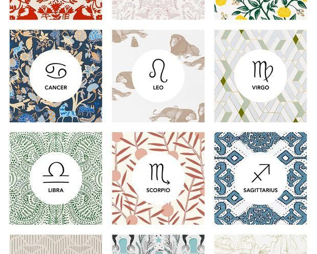 It's Wallpapered in the Stars | Pattern and Zodiac Sign Pairings | Hygge & West