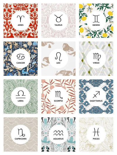 It's (Wallpapered) In the Stars: Zodiac + Pattern Pairings