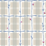 Sweet Pea Plaid Wallpaper