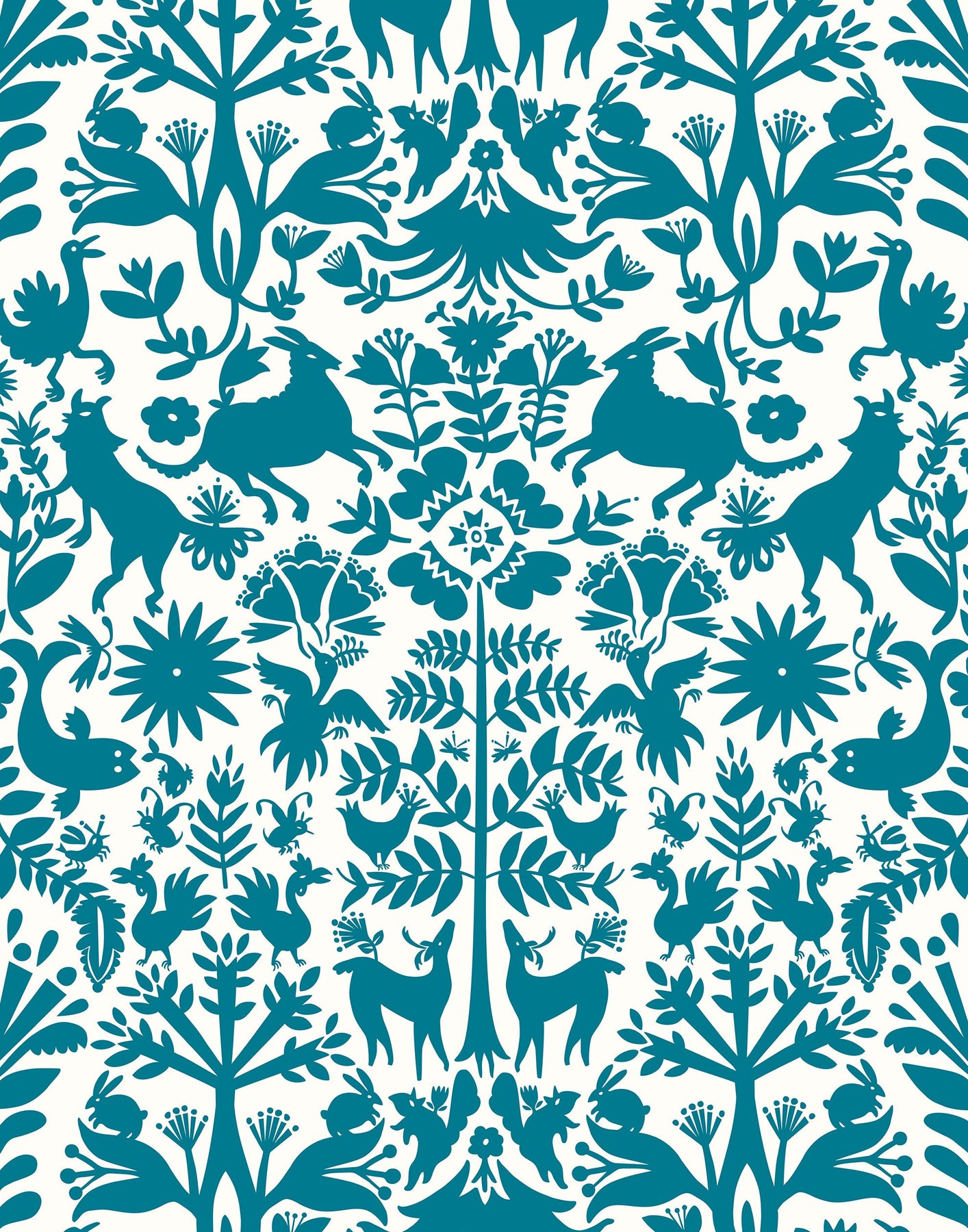 Folk Fabric Wallpaper and Home Decor  Spoonflower
