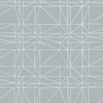 Strike (Mist) features modern, geometric white lines on dusty blue