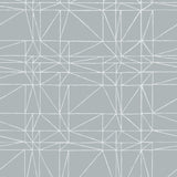 Strike (Mist) features modern, geometric white lines on dusty blue