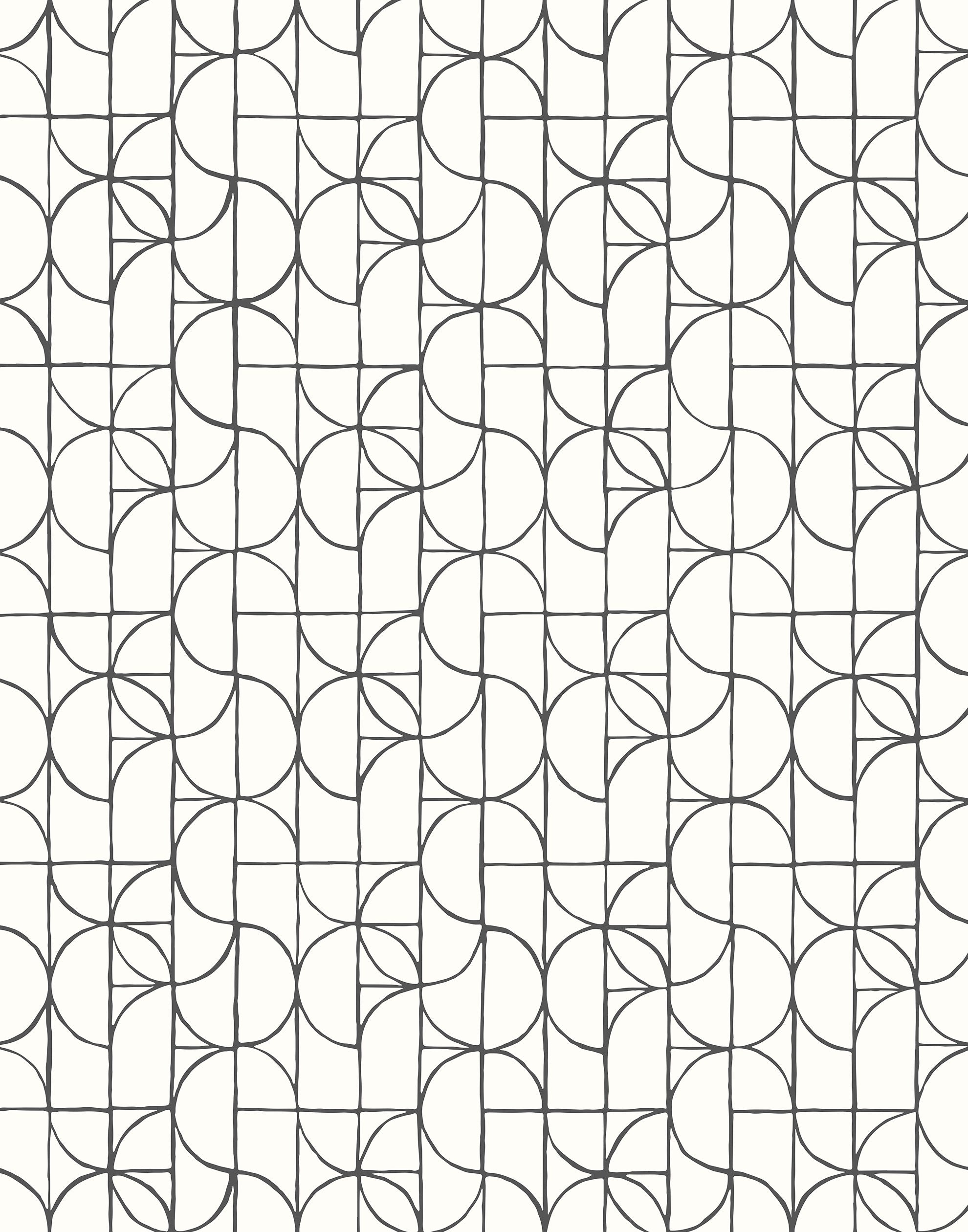 Slice (Charcoal) features modern, geometric lines in gray on white
