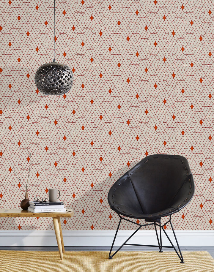Removable Wallpaper Checker Purple – Francfranc Hong Kong