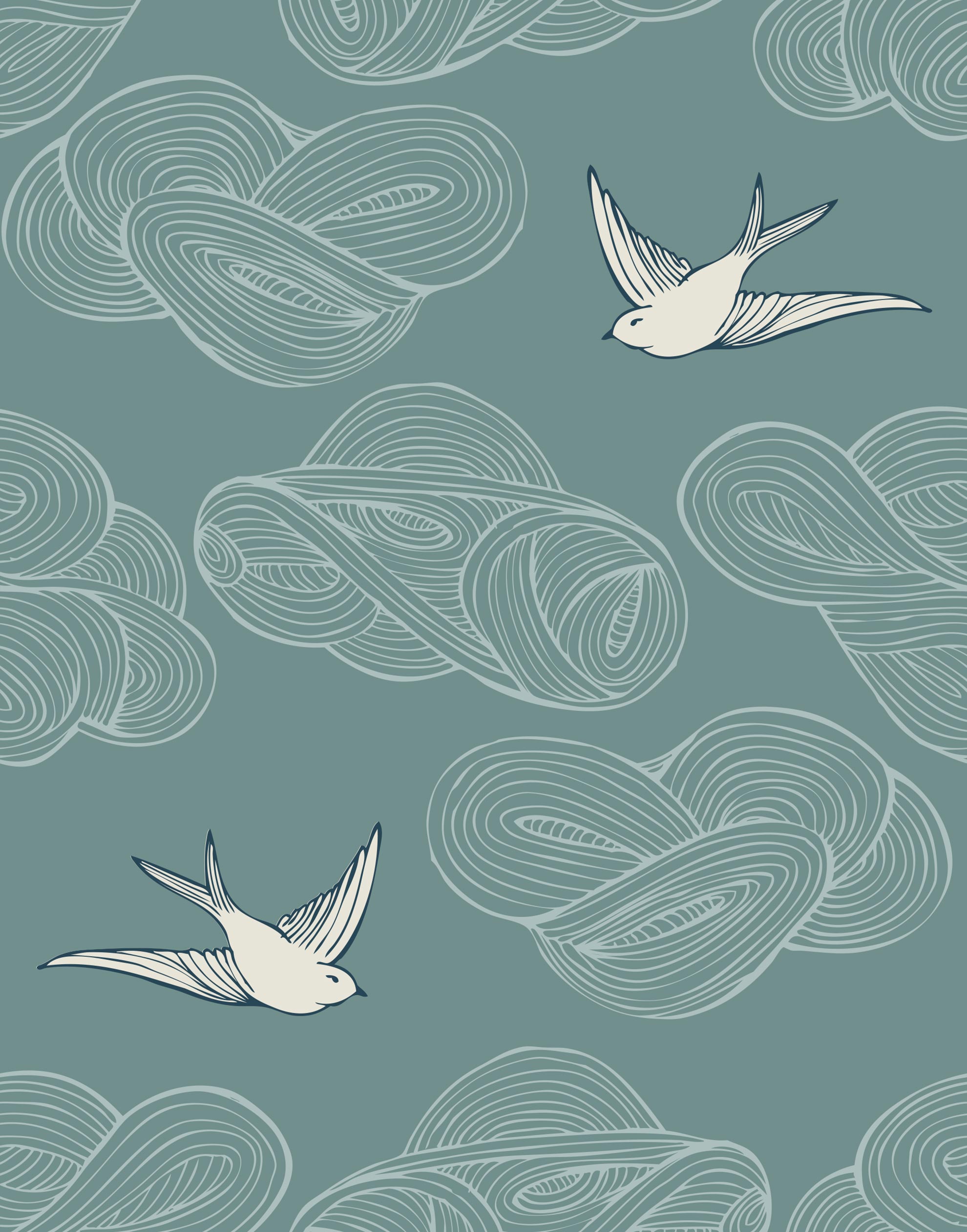 Blue Wallpaper | Hygge & West