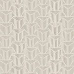 Palma (Sand) wallpaper featuring light tan background with taupe gray geometric pattern