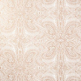 Andanza (Copper) wallpaper featuring a delicate pattern created using a stippling technique in metallic ink on white