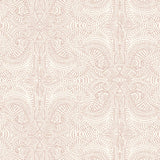 Andanza (Blush) wallpaper featuring a delicate pattern created using a stippling technique in pink on white