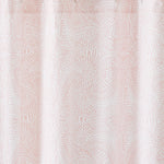 Andanza Shower Curtain featuring a delicate pattern created using a stippling technique in rose pink on white
