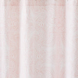 Andanza Shower Curtain featuring a delicate pattern created using a stippling technique in rose pink on white