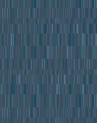 Match (Midnight) featuring an organic grid pattern in shades of navy and blue on a deep blue background | Schoolhouse x Hygge & West Wallpaper Collection