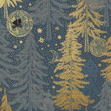 Be Good (Midnight) Wallpaper with light gray and gold illustrations on a deep gray background depicts scenes from the iconic movie E.T. the Extra-Terrestrial and was created in collaboration with Universal | Hygge & West